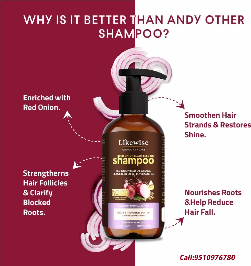 Likewise Onion Shampoo for Hair Growth and Hair Fall Control