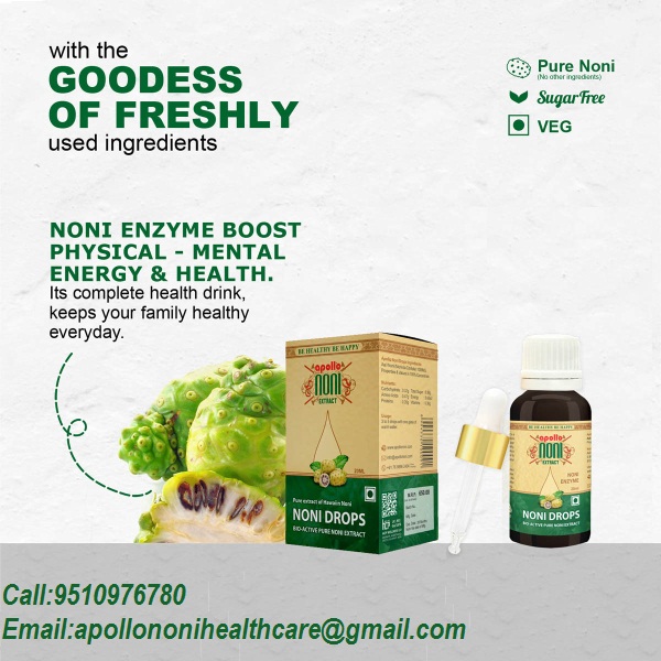 Apollo Noni Enzyme Bio-active Pure Noni Extract Drops
