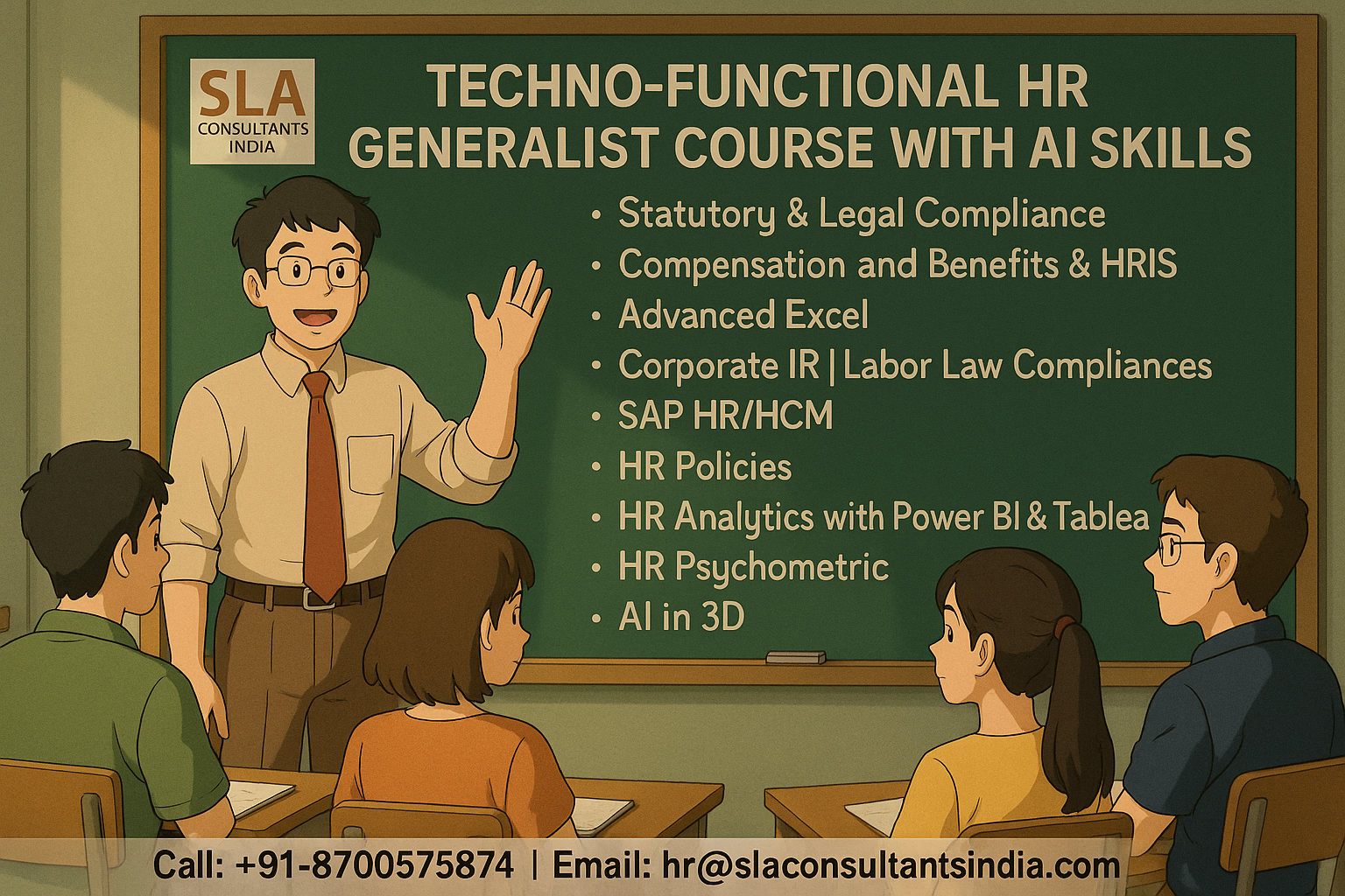 HR Course in Delhi. With SAP HCM and MS Power BI/AI,, From Classroom Learning to MNC Job Placement Success, Upskills with AI for 2026, by SLA Consultants India,