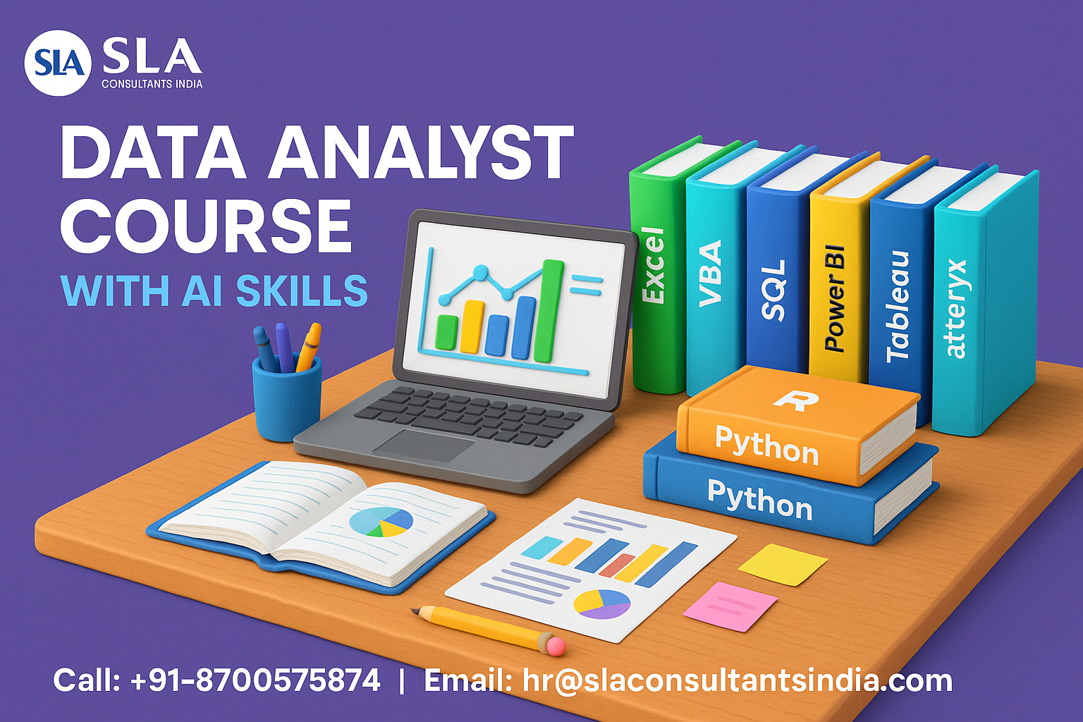 2026 Best Institute, Data Analyst Certification Course in Delhi, with AI & ChatGPT [English], Up-grad Job with AI Skills, by SLA Consultants Delhi, India,