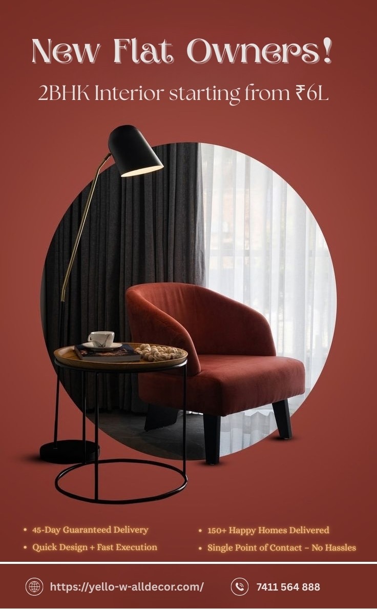 New Flat Owners? Get Complete Interior from ₹6L